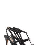 Rockstud Patent T-strap Pointed Toe Pump Thumbnail 1
