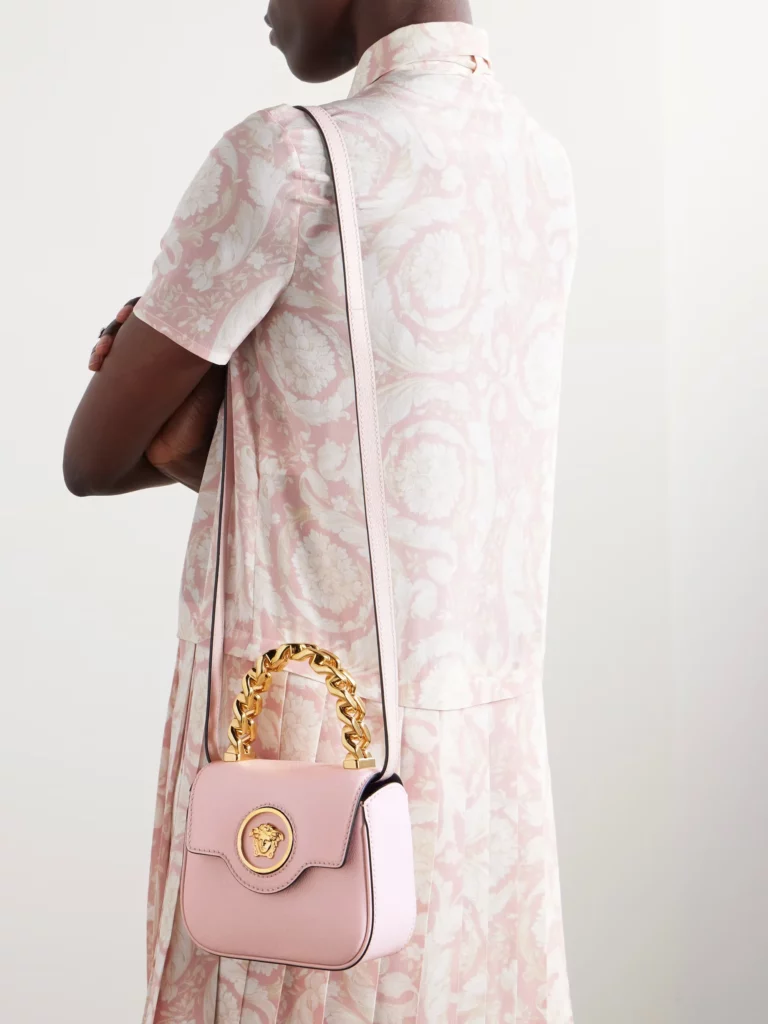 Embellished Textured-leather Shoulder Bag Full Size Image 2