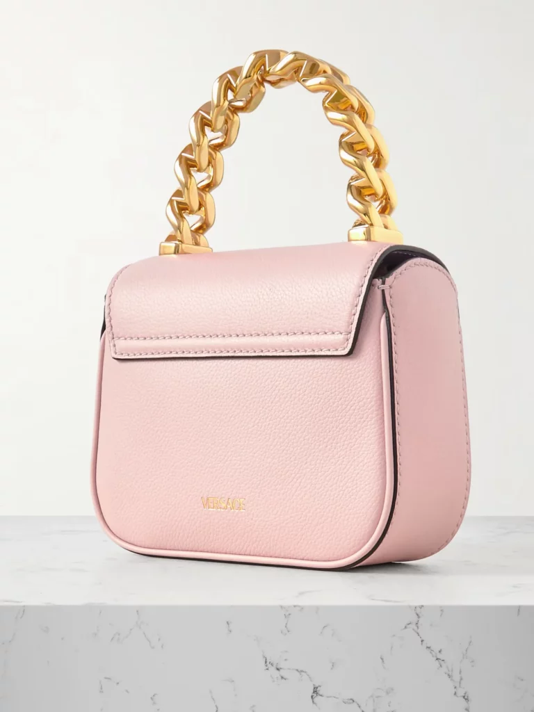 Embellished Textured-leather Shoulder Bag Full Size Image 5