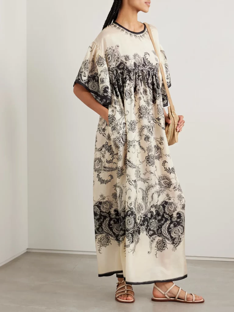 Rhiannon Paisley-print Silk Maxi Dress Full Size Image 1