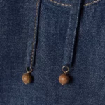 Rhiannon Tie-detailed Frayed Denim Mini Dress Thumbnail 3