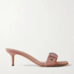 Ilvy Buckle-embellished Faille Mules Thumbnail 1