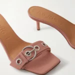 Ilvy Buckle-embellished Faille Mules Thumbnail 2