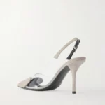 Le Coeur 90 Suede and PVC Slingback Pumps Thumbnail 4