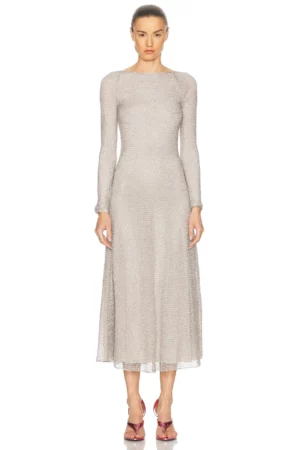 ALAÏA Long Chain Dress