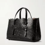 Mena 25 E/W Medium Laser-cut Leather Tote Thumbnail 4