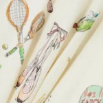 Anouk Colantoni Ballet Tie-detailed Printed Shirred Linen Dress Thumbnail 4