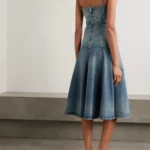 Paneled Denim Midi Dress Thumbnail 3