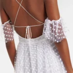 Carmen Polka-dot Tulle Maxi Dress Thumbnail 4