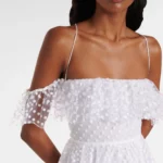 Carmen Polka-dot Tulle Maxi Dress Thumbnail 2