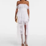 Carmen Polka-dot Tulle Maxi Dress Thumbnail 1