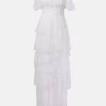 Carmen Polka-dot Tulle Maxi Dress Thumbnail 5