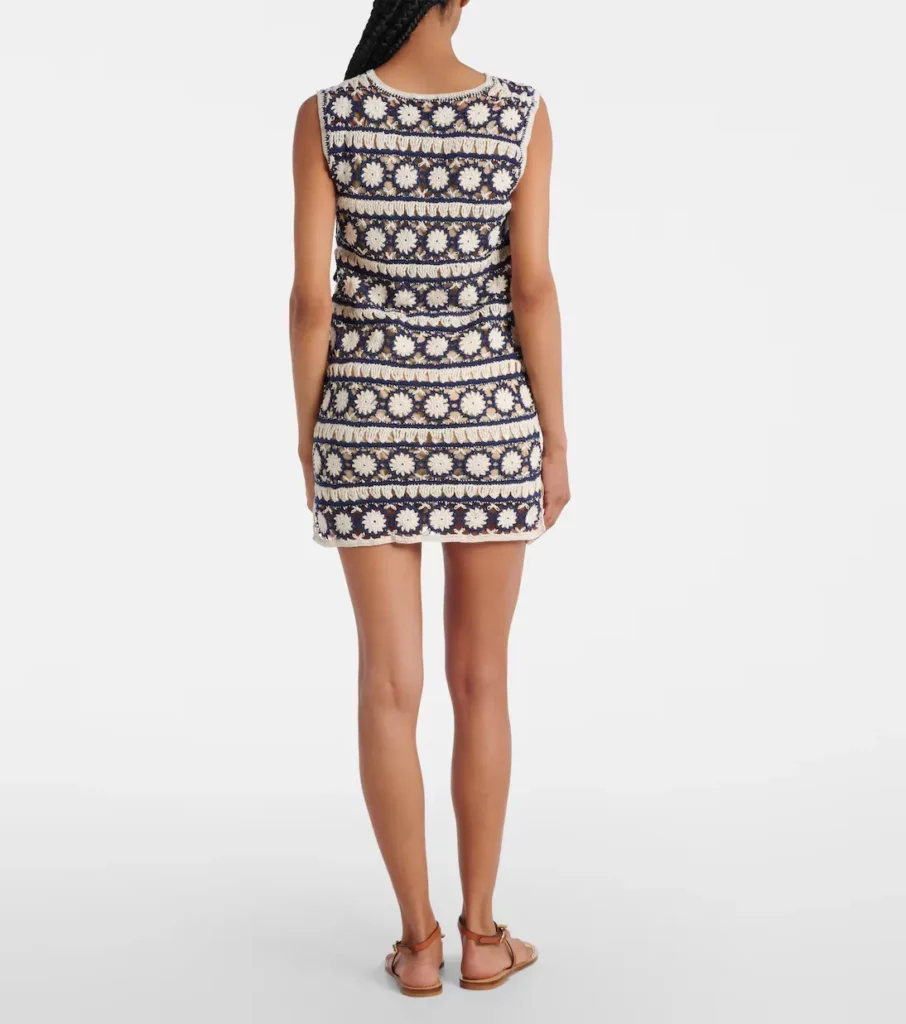 Crochet Cotton Minidress Full Size Image 4