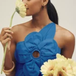 One-shoulder Cutwork Dress Thumbnail 2