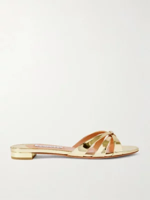 AQUAZZURA Tati Mirrored Sandals