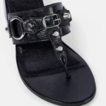 City 50 Studded Leather Thong Sandals Thumbnail 3