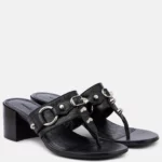City 50 Studded Leather Thong Sandals Thumbnail 4