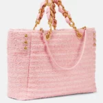1945 Raffia Leather-trimmed Tote Bag Thumbnail 3
