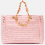 1945 Raffia Leather-trimmed Tote Bag Thumbnail 1
