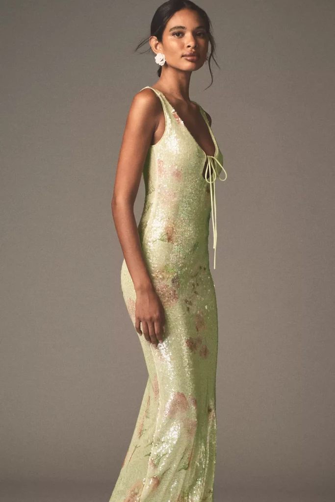 Eloda Sequin Scoop-neck Midi Dress Full Size Image 2