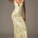 Eloda Sequin Scoop-neck Midi Dress Thumbnail 4