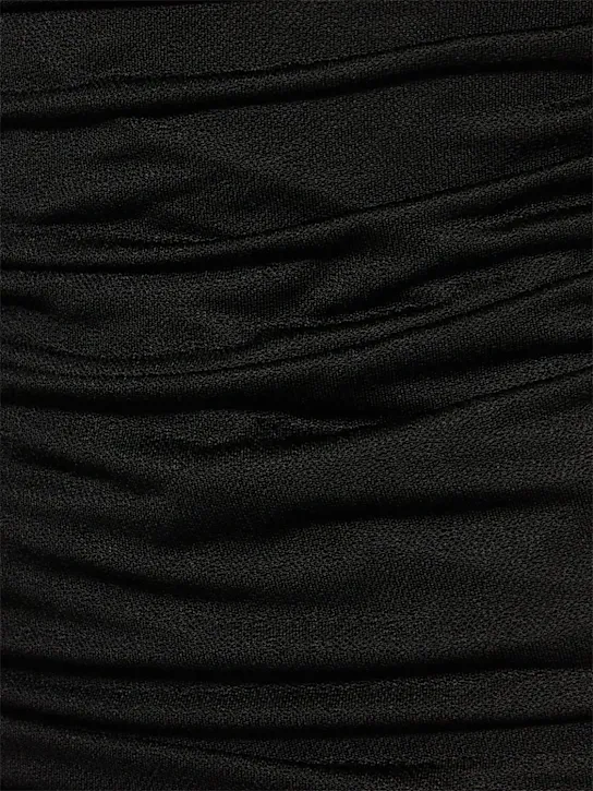 Draped Jersey Sable Dress Full Size Image 3
