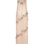 Embroidered Tulle Long Dress Thumbnail 4