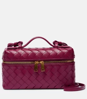 Bang Bang Intrecciato Leather Vanity Bag