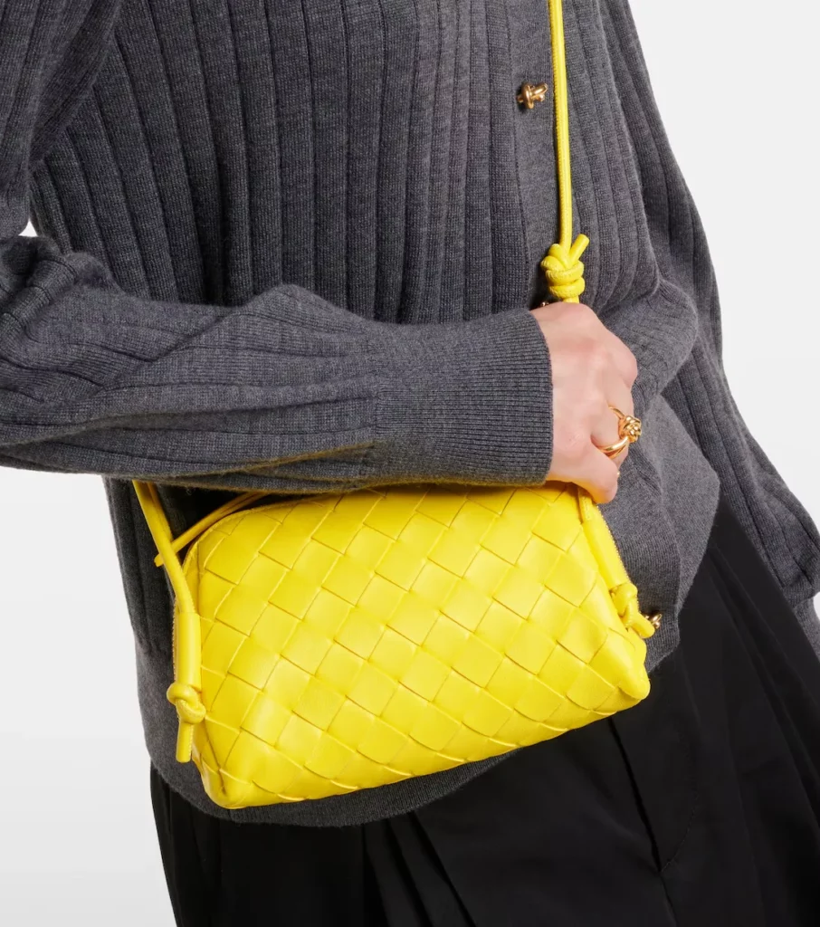 Concert Intrecciato Leather Shoulder Bag Full Size Image 3