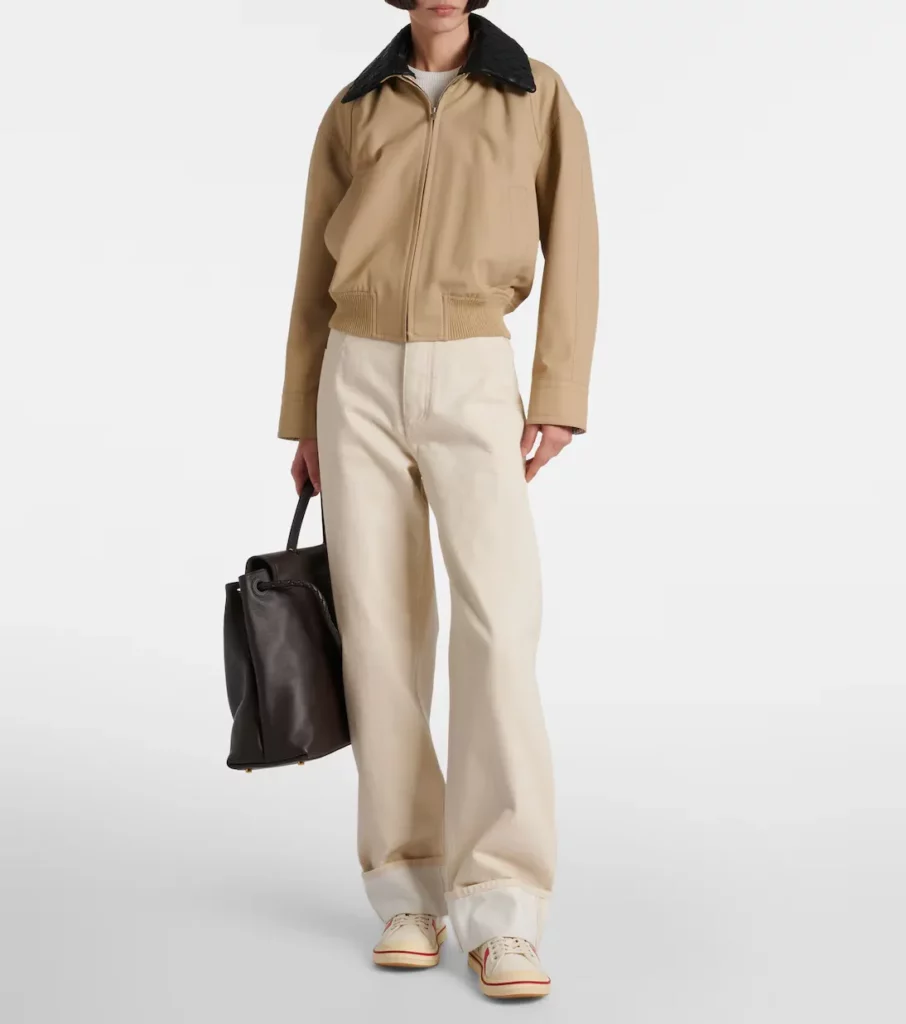 Eliot Leather and Canvas Sneakers Full Size Image 4