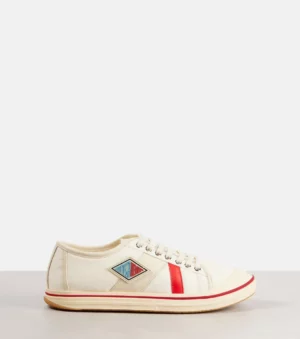 BOTTEGA VENETA Eliot Leather and Canvas Sneakers