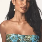 Strapless Sequin Dahlia Gown Thumbnail 3