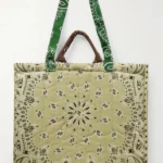 Cabas Maxi Embroidered Quilted Patchwork Printed Cotton Tote Thumbnail 2