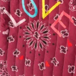 Cabas Maxi Embroidered Quilted Printed Cotton Tote Bag Thumbnail 2