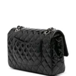Medium Classic Patent Double Flap Shoulder Bag Thumbnail 6