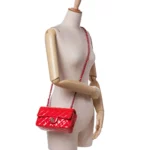 Mini Rectangular Classic Patent Single Flap Crossbody Bag Thumbnail 4