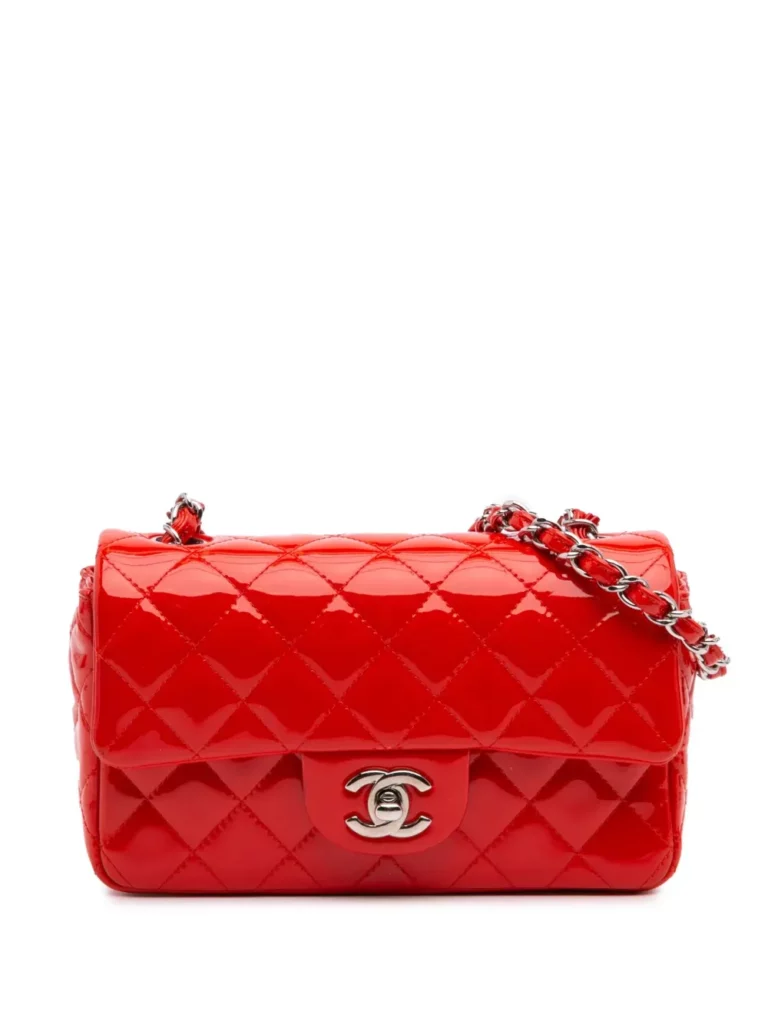 Mini Rectangular Classic Patent Single Flap Crossbody Bag Full Size Image 1