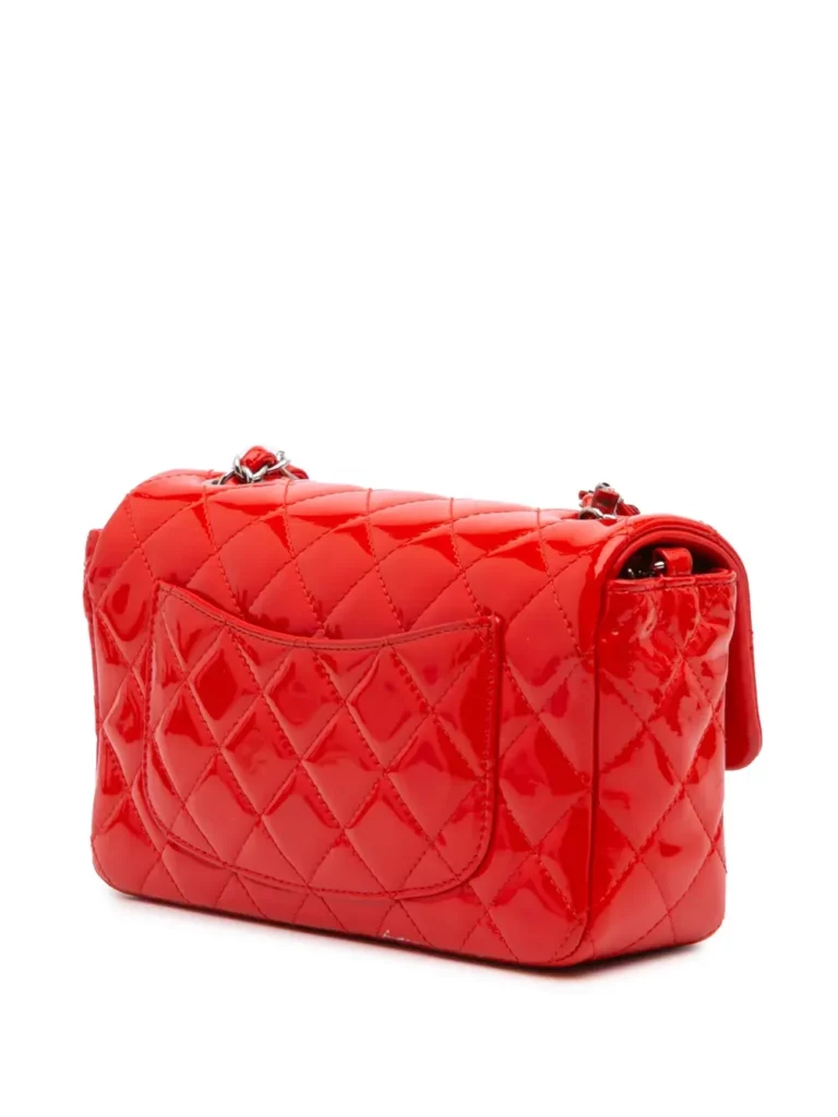 Mini Rectangular Classic Patent Single Flap Crossbody Bag Full Size Image 2