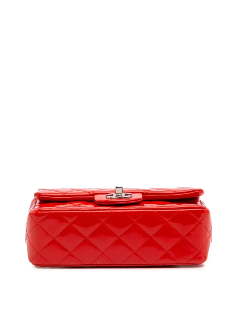 Mini Rectangular Classic Patent Single Flap Crossbody Bag Full Size Image 6
