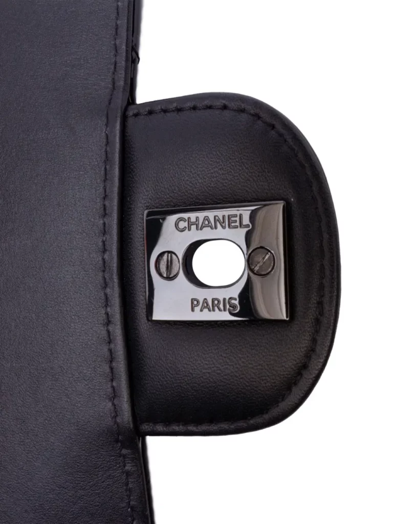Mini Square Classic Patent So Black Single Flap Crossbody Bag Full Size Image 7