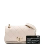 Lambskin Twist Chain Enamel CC Flap Crossbody Bag Thumbnail 7