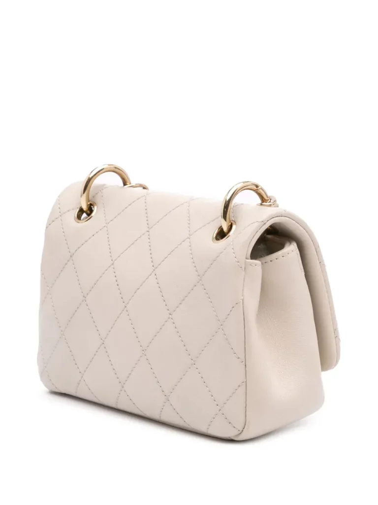 Lambskin Twist Chain Enamel CC Flap Crossbody Bag Full Size Image 2