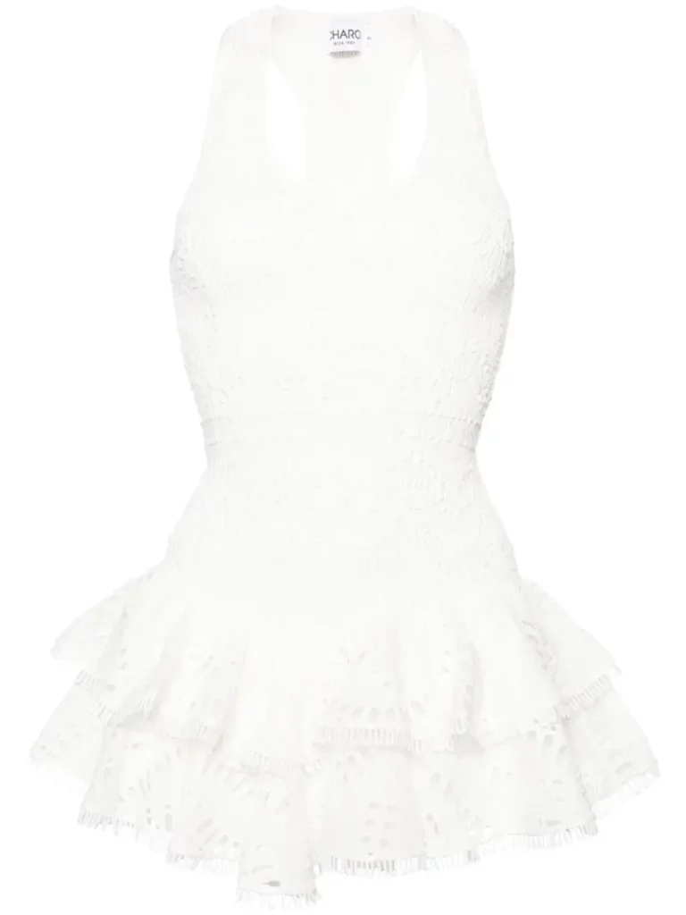 Virka Broderie Anglaise Minidress Full Size Image 5