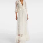Embroidered Lace Maxi Dress Thumbnail 1