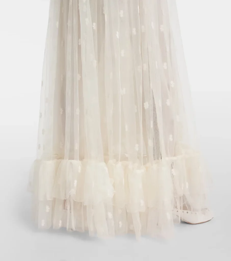 Embroidered Lace Maxi Dress Full Size Image 2