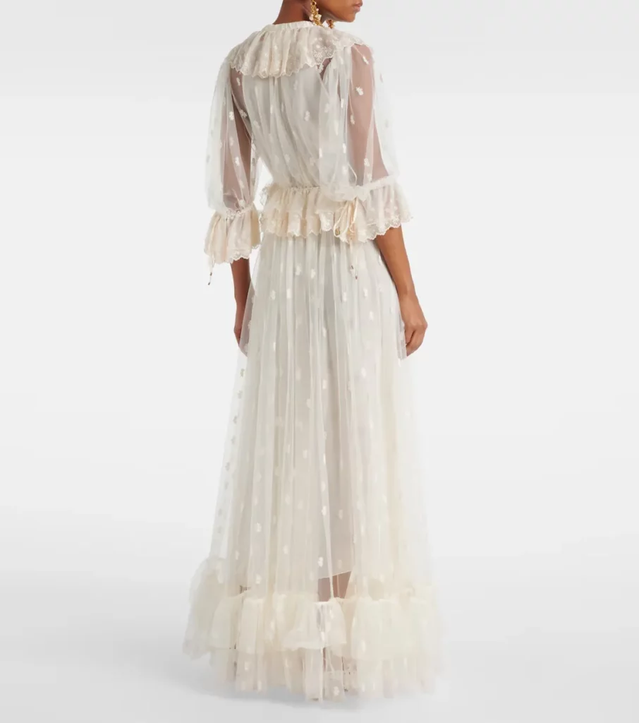 Embroidered Lace Maxi Dress Full Size Image 4