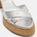 Calakala 85 Metallic Leather Espadrille Sandals Thumbnail 4