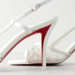 Miss Z 80 Embellished Mesh and Leather Slingback Sandals Thumbnail 2