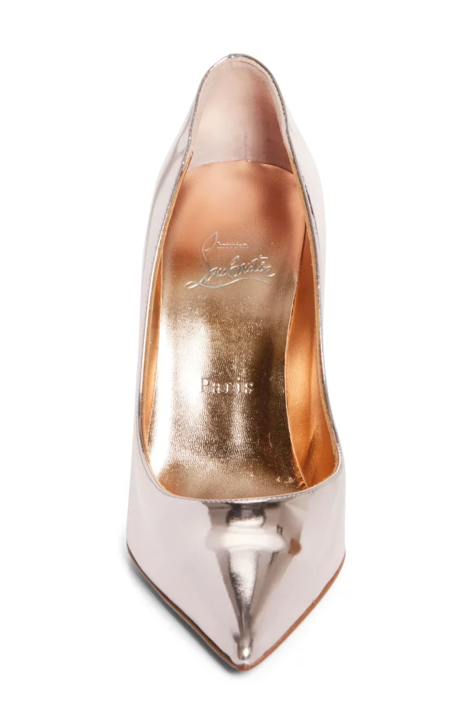 Miss Z Metallic Leather Pump Full Size Image 4