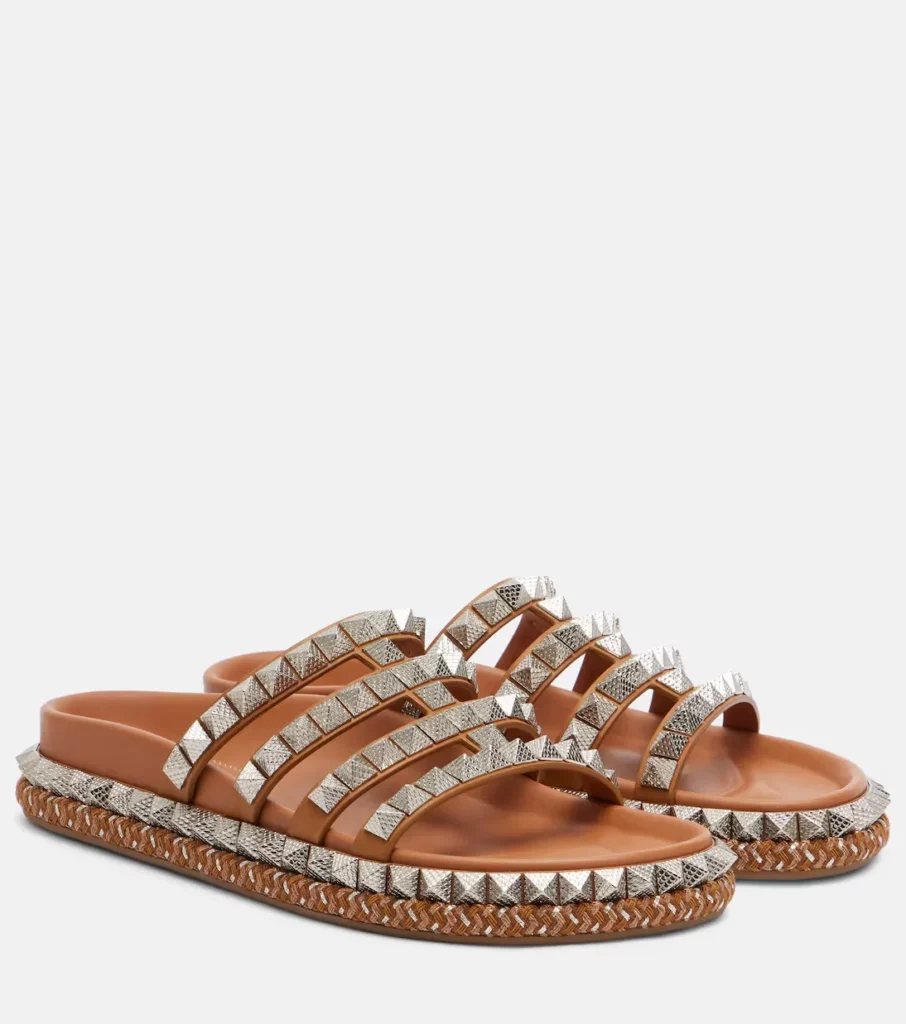 Pyra Hallulila Studded Leather Slides Full Size Image 3